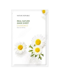 Маска для лица тканевая с экстрактом ромашки Mask Sheet Chamomile Nature republic