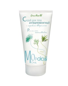 Скраб для тела антицеллюлитный с морскими водорослями Peeling Corps Green mama