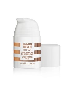 Self Tan Ночная маска для лица уход и загар темная SLEEP MASK FACE TAN - DARK 50.0 James read