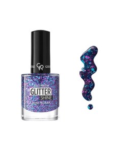 Гель-лак Extreme Gel Shine Nail Lacquer Glitter Golden rose