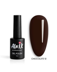 Гель лак для ногтей шоколадный кофе Chocolate Awix