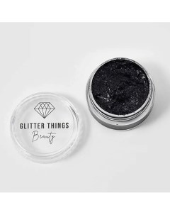 Глиттер Гель Блёстки для глаз лица и тела Черная Тень Glitter things