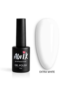 Гель лак для маникюра экстра белый Extra White Awix