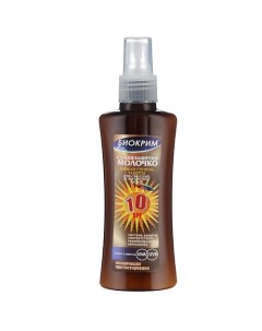 Солнцезащитное молочко SPF 10 150.0 Биокрим