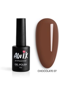 Гель лак для ногтей шоколадный кофе Chocolate Awix