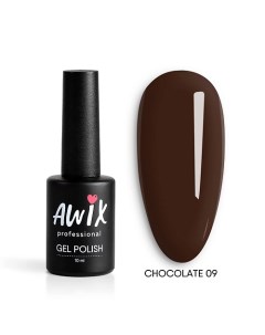 Гель лак для ногтей шоколадный кофе Chocolate Awix