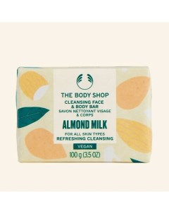 Деликатное мыло Almond Milk для сухой кожи лица и тела с миндальным молочком 100.0 The body shop