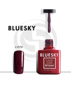 Гель лак Luxury Silver Бордовое искушение Bluesky