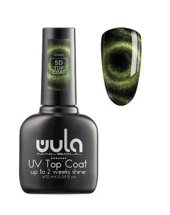 Верхнее покрытие магнитное 5D Top Coat тон blue Wula nailsoul