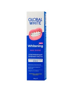 Отбеливающая зубная паста Whitening Max Shine Global white