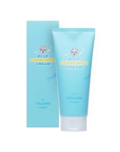 Успокаивающий гель крем с экстрактом голубой ромашки Blue Chamomile Cream Village 11 factory