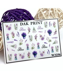 Слайдер дизайн для ногтей W3256 Dak print