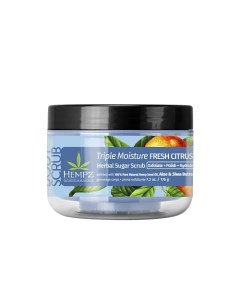 Скраб сахарный для тела Тройное Увлажнение /Triple Moisture Fresh Citrus Herbal Sugar Scrub 176.0 Hempz