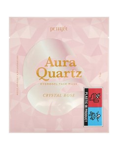 Маска гидрогелевая для лица с жемчужной пудрой Aura Quartz Hydrogel Face Mask Petitfee