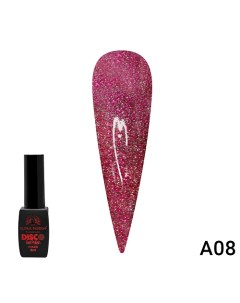 Гель лак Disco Gel Polish светоотражающий A06 Global fashion