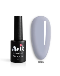 Гель лак для ногтей однотонный плотный Classic Awix