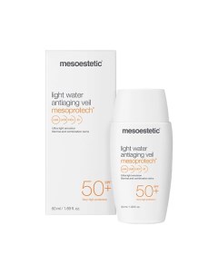 Солнцезащитная эмульсия для лица SPF 50+ /Mesoprotech light water antiaging veil 50.0 Mesoestetic