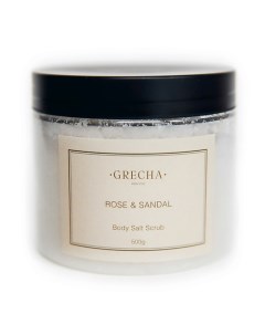 Соляной скраб "Rose & Sandal" 500.0 Grecha organic