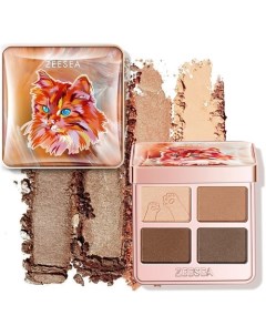 Тени для век Tipsy Kitty Eyeshadow Quad Zeesea