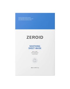 Тканевая маска для сухой и чувствительной кожи лица Soothing Zeroid