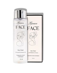 Увлажняющий и очищающий тоник для лица с экстрактом черники 120.0 Grace face