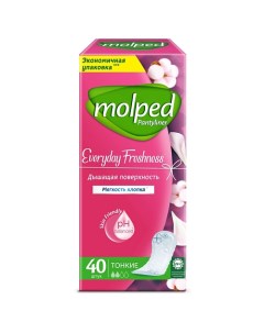 Ежедневные прокладки женские гигиенические Everyday Freshness 2 капли 40 0 Molped