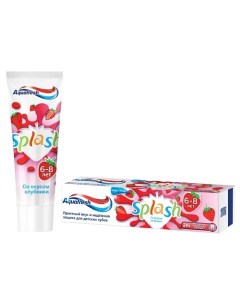 Зубная паста детская со вкусом клубники и мяты Strawberry Splash Aquafresh