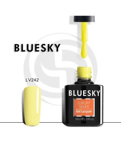 Гель лак Luxury Silver Желтый лепесток Bluesky