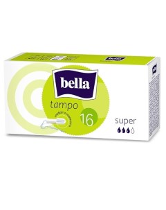 Тампоны без аппликатора Tampo Super 16.0 Bella