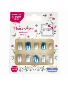 Накладные ногти Pearl Blue Lukky