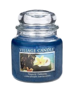 Ароматическая свеча "Tropical Getaway", средняя Village candle