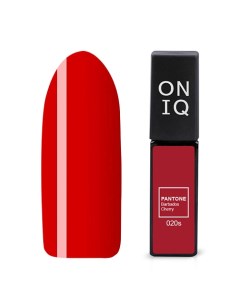 Гель лак для ногтей 020 PANTONE Barbados cherry 6 мл Oniq