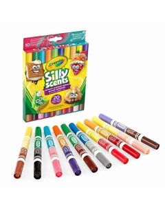 Смываемые двусторонние фломастеры с ароматизатором Silly Scent 10 0 Crayola