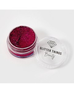 Глиттер Гель Блёстки для глаз лица и тела Черри Леди Glitter things