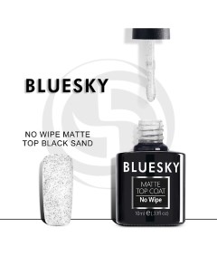 Матовый топ без липкого слоя c черными точками Luxury Silver Black sand 10.0 Bluesky