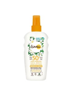 Спрей для тела увлажняющий с SPF 50 Moisturizing Spray Very High Protection Lovea