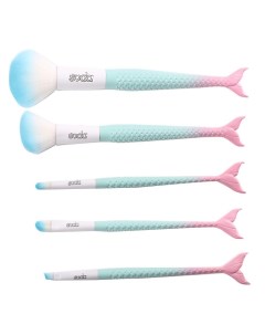 BRUSH SET #mermaidtails НАБОР КИСТЕЙ ДЛЯ МАКИЯЖА 5 ШТ. Soda