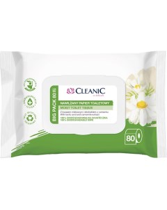 Влажная туалетная бумага с ромашкой 80.0 Cleanic