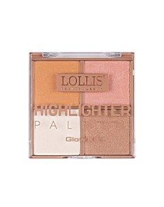 Хайлайтер для лица 4 Colors Highlighter Glow Kit Lollis