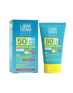 Солнцезащитный крем для детей SPF50+ с Омега 3 - 6 - 9 и термальной водой Bronzeada Sun Protection K Librederm