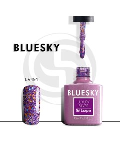 Гель лак Luxury Silver Новогодний маскарад Bluesky