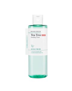 Тонер для лица успокаивающий с чайным деревом и центеллой азиатской Tea Tree Cica Soothing Toner Bring green