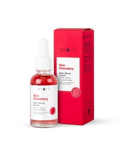 Отшелушивающая сыворотка с комплексом кислот и керамидами SKIN CHEMISTRY Ruby Blood Serum Mixit