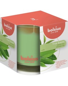 Свеча в стекле арома True scents зеленый чай 798 Bolsius