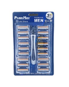 Мужская бритва со сменными кассетами Lets Shave 1.0 Pearlmax