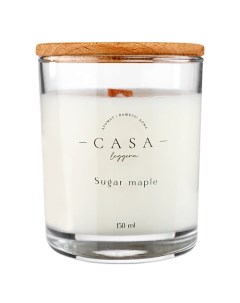 Свеча в стекле Sugar maple 150.0 Casa leggera