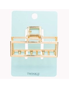 Заколка-крабик для волос RECTANGLE GOLD Twinkle