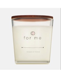 Ароматическая свеча с деревянным фитилем Мирра и тонка 250 For me candle