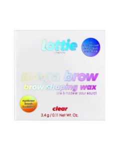 Воск для укладки бровей Mega Brow Clear Lottie london