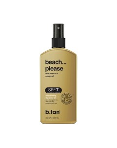 Сухое масло спрей для загара beach please deep tanning dry spray oil 236 0 B.tan